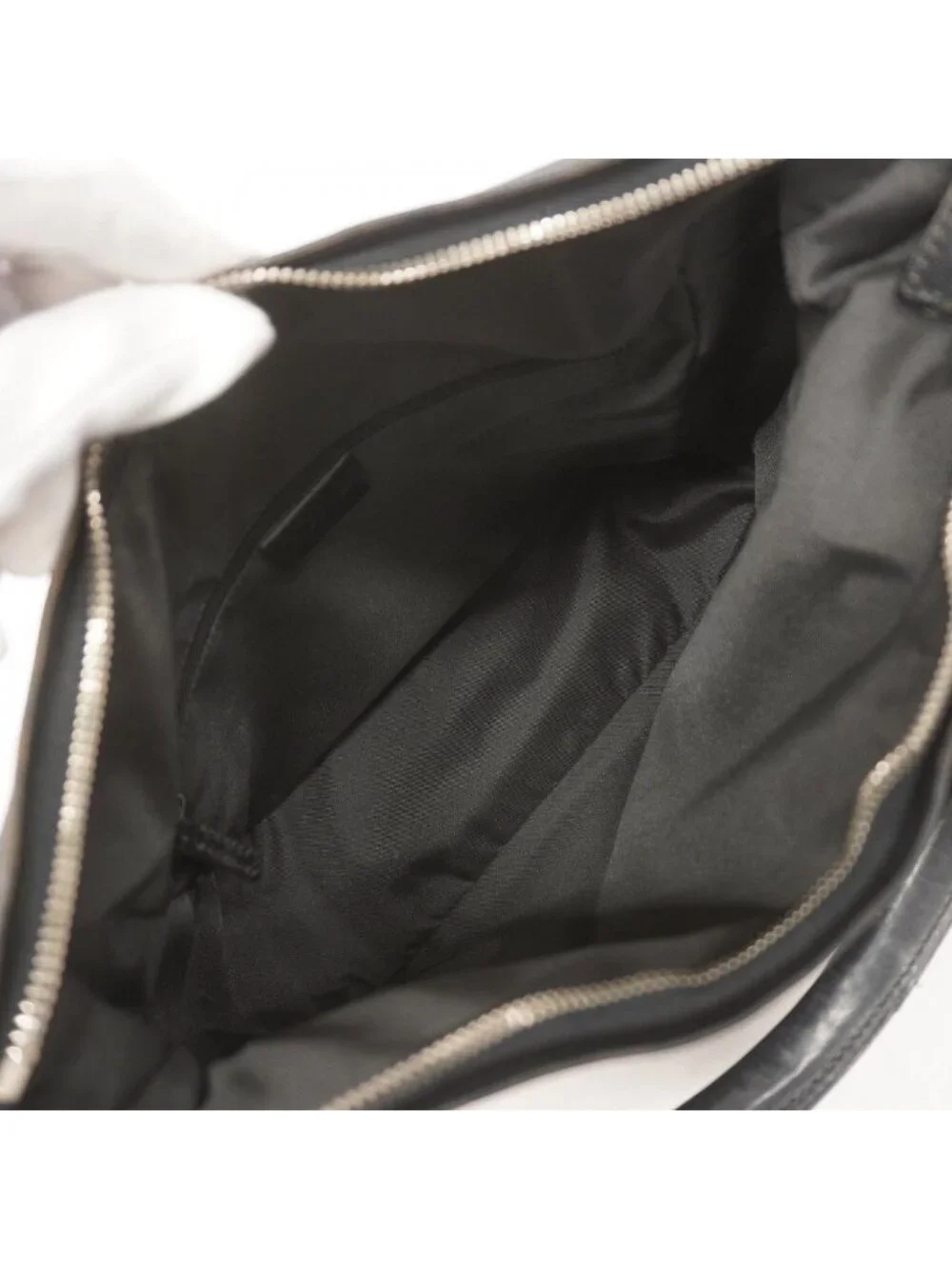 Gucci Shoulder Bag GG Canvas 001 Black Silver - Picture 4 of 10